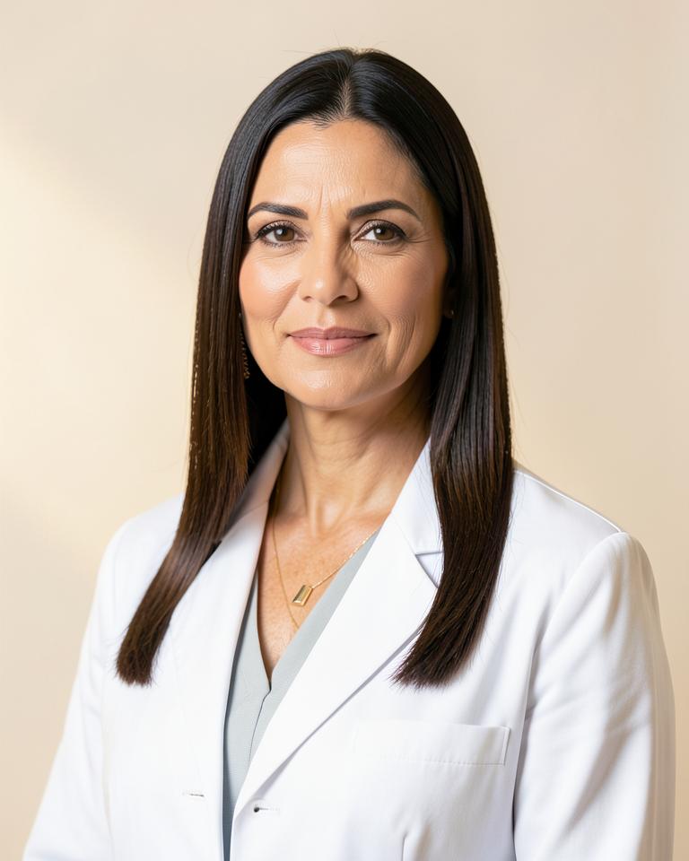 Retrato de Laura Mendes, especialista em estética corporal