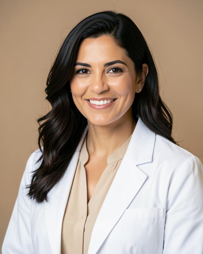 Retrato de Marina Alves, especialista em dermatologia estética